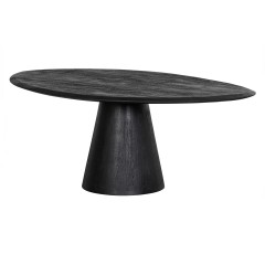 CAFE TABLE BLACK MANGWOOD ORGANIC SHAPED 47 